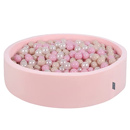 KiddyMoon Rund Bällebad Bällepool 120X30cm/200 Bälle ∅ 7Cm Ballgruben Bunten Bällen Für Babys Spielbad Kleinkinder, Hergestellt In Der EU, Pink:Pastellbeige/Puderrosa/Perle KiddyMoon Rund Bällebad Bällepool 120X30cm/200 Bälle ∅ 7Cm Ballgruben Bunten Bällen Für Babys Spielbad Kleinkinder, Hergestellt In Der EU, Pink:Pastellbeige/Puderrosa/Perle von KiddyMoon