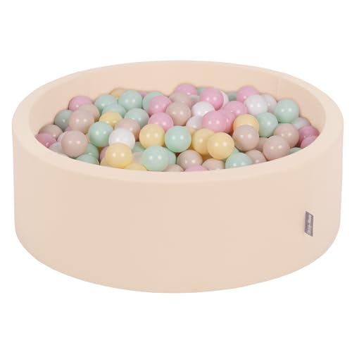 KiddyMoon Rund Bällebad Bällepool 90X30cm/200 Bälle ∅ 7Cm Ballgruben Für Babys Spielbad Kleinkinder, Beige:Pastellbeige/Pastellgelb/Weiß/Minze/Puderrosa KiddyMoon Rund Bällebad Bällepool 90X30cm/200 Bälle ∅ 7Cm Ballgruben Für Babys Spielbad Kleinkinder, Beige:Pastellbeige/Pastellgelb/Weiß/Minze/Puderrosa von KiddyMoon