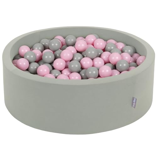 KiddyMoon Rund Bällebad Bällepool 90X30cm/200 Bälle ∅ 7Cm Ballgruben Für Babys Spielbad Kleinkinder, Salbeifarben:Puderrosa/Grüngrau KiddyMoon Rund Bällebad Bällepool 90X30cm/200 Bälle ∅ 7Cm Ballgruben Für Babys Spielbad Kleinkinder, Salbeifarben:Puderrosa/Grüngrau von KiddyMoon