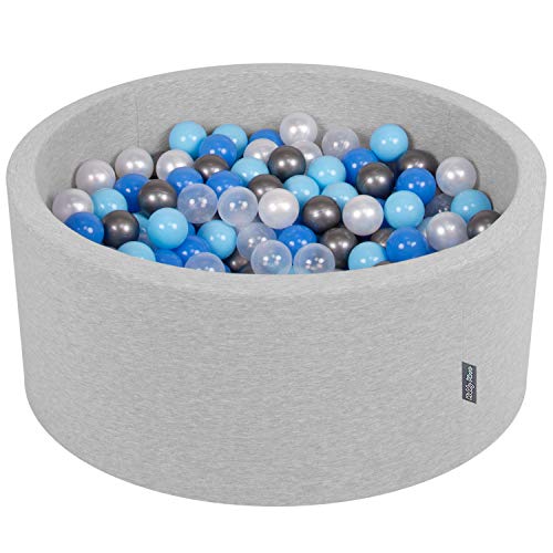 KiddyMoon OK40D-198 Bällebad 90X40cm/300 Bälle ∅ 7Cm Bällepool Mit Bunten Bällen Für Babys Kinder Rund, Hellgrau:Perle/Blau/Baby Blau/Transparent/Silbern KiddyMoon OK40D-198 Bällebad 90X40cm/300 Bälle ∅ 7Cm Bällepool Mit Bunten Bällen Für Babys Kinder Rund, Hellgrau:Perle/Blau/Baby Blau/Transparent/Silbern von KiddyMoon