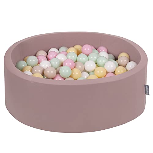 KiddyMoon Rund Bällebad Velvet Bällepool 90X30cm/200 Bälle ∅ 7Cm Ballgruben Für Babys Spielbad Kleinkinder, Hergestellt In Der EU, Erikafarben: Pastellbeige/Pastellgelb/Weiß/Minze/Puderrosa KiddyMoon Rund Bällebad Velvet Bällepool 90X30cm/200 Bälle ∅ 7Cm Ballgruben Für Babys Spielbad Kleinkinder, Hergestellt In Der EU, Erikafarben: Pastellbeige/Pastellgelb/Weiß/Minze/Puderrosa von KiddyMoon