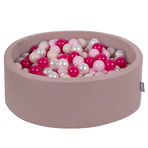 KiddyMoon Rund Bällebad Velvet Bällepool 90X30cm/200 Bälle ∅ 7Cm Ballgruben Für Babys Spielbad Kleinkinder, Hergestellt In Der EU, Erikafarben: Pastellbeige/Puderrosa/Perle/Dunkelpink KiddyMoon Rund Bällebad Velvet Bällepool 90X30cm/200 Bälle ∅ 7Cm Ballgruben Für Babys Spielbad Kleinkinder, Hergestellt In Der EU, Erikafarben: Pastellbeige/Puderrosa/Perle/Dunkelpink von KiddyMoon