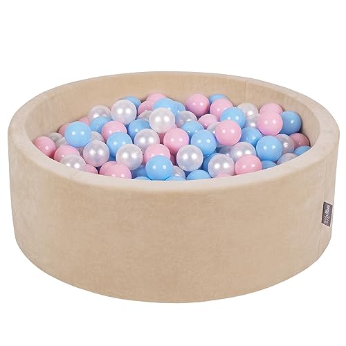 KiddyMoon Rund Bällebad Velvet Bällepool 90X30cm/300 Bälle ∅ 7Cm Ballgruben Für Babys Spielbad Kleinkinder, Hergestellt In EU, Sandbeige: Babyblau/Puderrosa/Perle KiddyMoon Rund Bällebad Velvet Bällepool 90X30cm/300 Bälle ∅ 7Cm Ballgruben Für Babys Spielbad Kleinkinder, Hergestellt In EU, Sandbeige: Babyblau/Puderrosa/Perle von KiddyMoon