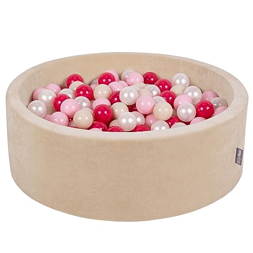 KiddyMoon Rund Bällebad Velvet Bällepool 90X30cm/300 Bälle ∅ 7Cm Ballgruben Für Babys Spielbad Kleinkinder, Hergestellt In EU, Sandbeige: Pastellbeige/Puderrosa/Perle/Dunkelpink KiddyMoon Rund Bällebad Velvet Bällepool 90X30cm/300 Bälle ∅ 7Cm Ballgruben Für Babys Spielbad Kleinkinder, Hergestellt In EU, Sandbeige: Pastellbeige/Puderrosa/Perle/Dunkelpink von KiddyMoon