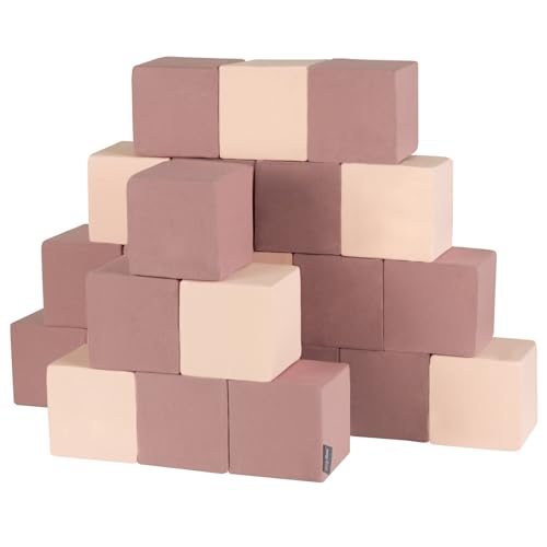 KiddyMoon Schaumstoff Würfel Für Baby Weiche Blöcke 24 Stücke Schaum Spielzeug Montessori-Spielzeug Mit Schaum Und Viel Spaß Für Kinder, Hergestellt In Der EU, Blöcke: Erikafarben-Beige KiddyMoon Schaumstoff Würfel Für Baby Weiche Blöcke 24 Stücke Schaum Spielzeug Montessori-Spielzeug Mit Schaum Und Viel Spaß Für Kinder, Hergestellt In Der EU, Blöcke: Erikafarben-Beige von KiddyMoon