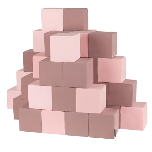KiddyMoon Schaumstoff Würfel Für Baby Weiche Blöcke 48 Stücke Schaum Spielzeug Montessori-Spielzeug Mit Schaum Und Viel Spaß Für Kinder, Blöcke: Erikafarben/Pink KiddyMoon Schaumstoff Würfel Für Baby Weiche Blöcke 48 Stücke Schaum Spielzeug Montessori-Spielzeug Mit Schaum Und Viel Spaß Für Kinder, Blöcke: Erikafarben/Pink von KiddyMoon