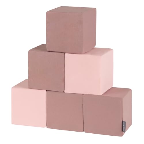 KiddyMoon Schaumstoff Würfel Für Baby Weiche Blöcke 6 Stücke Schaum Spielzeug Montessori-Spielzeug Mit Schaum Und Viel Spaß Für Kinder, Blöcke: Erikafarben/Pink KiddyMoon Schaumstoff Würfel Für Baby Weiche Blöcke 6 Stücke Schaum Spielzeug Montessori-Spielzeug Mit Schaum Und Viel Spaß Für Kinder, Blöcke: Erikafarben/Pink von KiddyMoon