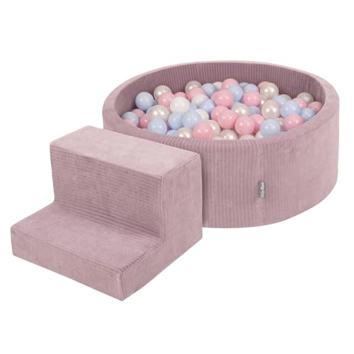KiddyMoon Spielplatz Aus Schaumstoff Für Kinder (100 Bälle) Waschbare Bezug von KiddyMoon