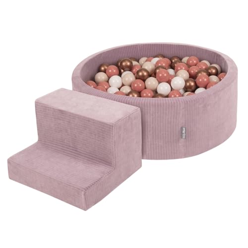 KiddyMoon Spielplatz Aus Schaumstoff Für Kinder (200 Bälle) Waschbare Bezug von KiddyMoon