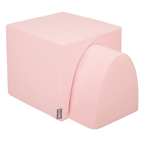 KiddyMoon Spielplatz Aus Schaumstoff Für Babys Spielbad Hindernisläufen, Element Hügel/Tunnel, Pink von KiddyMoon