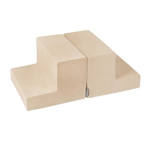 KiddyMoon Spielplatz Velvet Aus Schaumstoff Mit Samt Rund Bällebad Ballgruben Für Babys Spielbad Hindernisläufen, Sandbeige KiddyMoon Spielplatz Velvet Aus Schaumstoff Mit Samt Rund Bällebad Ballgruben Für Babys Spielbad Hindernisläufen, Sandbeige von KiddyMoon