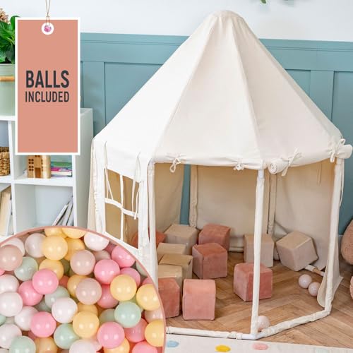 KiddyMoon Spielzelt Kinderzelt Mit 700 Bälle Faltbare Für Kinder Pavillon Förmiges Kinderhaus Leicht Zu Montieren Zum Spielen Für Drinnen Und Draußen KiddyMoon Spielzelt Kinderzelt Mit 700 Bälle Faltbare Für Kinder Pavillon Förmiges Kinderhaus Leicht Zu Montieren Zum Spielen Für Drinnen Und Draußen von KiddyMoon