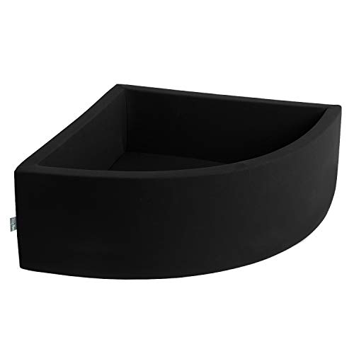 KiddyMoon Viertel Eckig Bällebad Bällepool 90X30cm/KEINE Bälle ∅ 7Cm Ballgruben Für Babys Spielbad Kleinkinder, Hergestellt In Der EU, Schwarz KiddyMoon Viertel Eckig Bällebad Bällepool 90X30cm/KEINE Bälle ∅ 7Cm Ballgruben Für Babys Spielbad Kleinkinder, Hergestellt In Der EU, Schwarz von KiddyMoon