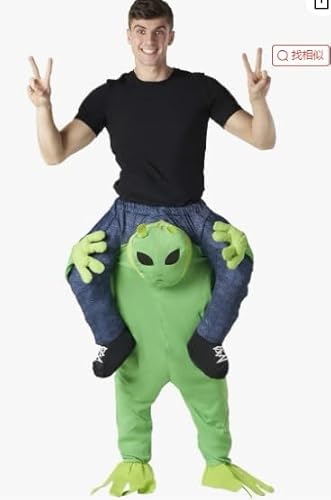 Kidken Riesige aufblasbare Kostüm, Blow up Halloween Kostüme für Männer Frauen Fancy Dress Up Cosplay Party (Außerirdische) von Kidken