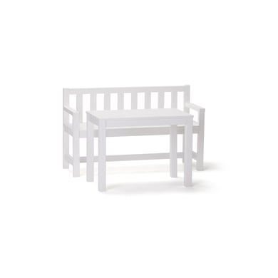 Kids Concept® Gartenbank und Tisch, weiß von Kids Concept