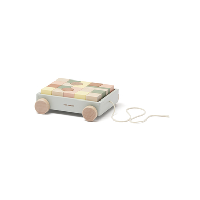 Kids Concept® Wagen mit Holzklötzen Edvin von Kids Concept®
