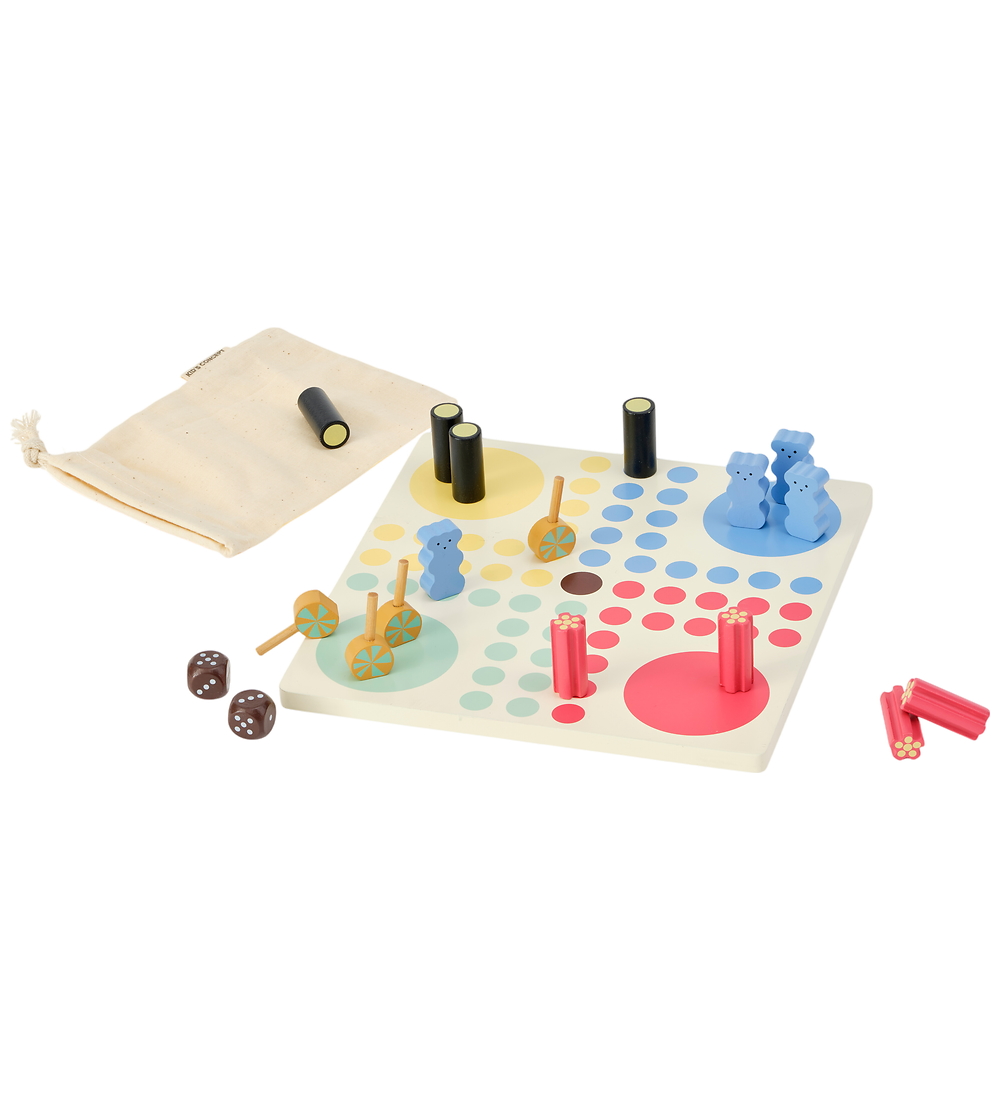 Kids Concept Brettspiel - Ludo - Schwedische Süßigkeiten - Kids Concept - One Size - Brettspiele von Kids Concept