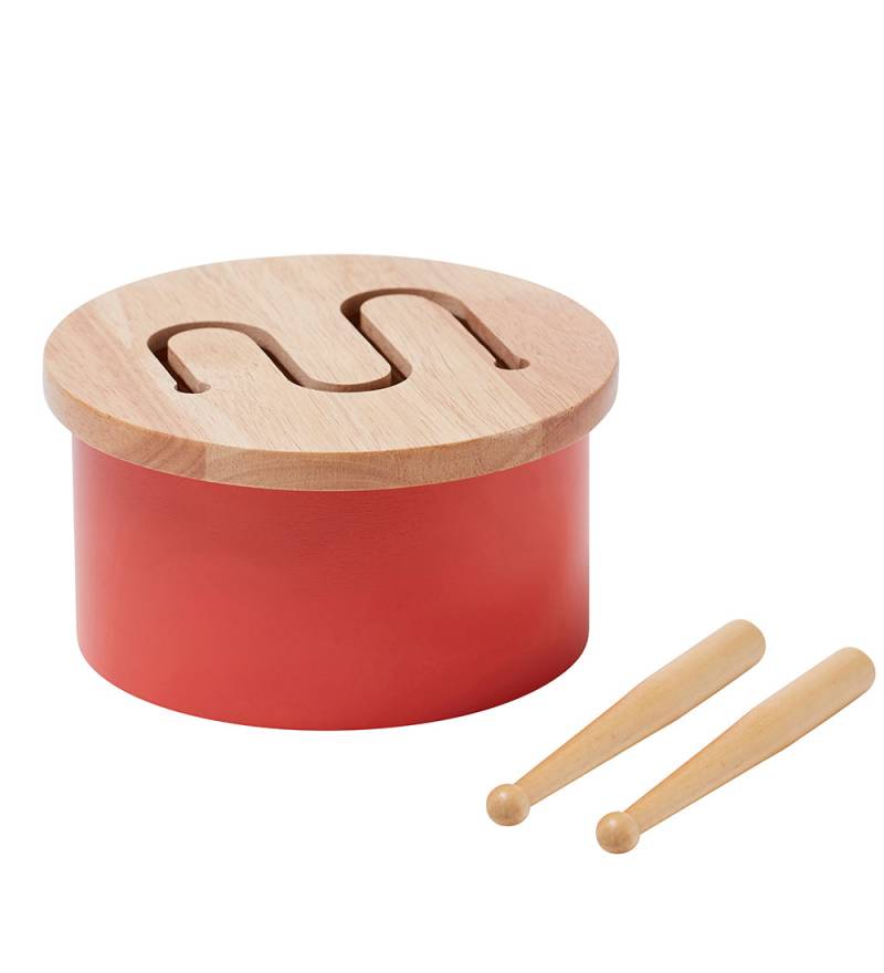 Kids Concept Holzspielzeug - Trommel Mini - 16,5 x 9 cm - Rot - Kids Concept - One Size - Musikinstrumente Kids Concept Holzspielzeug - Trommel Mini - 16,5 x 9 cm - Rot - Kids Concept - One Size - Musikinstrumente von Kids Concept