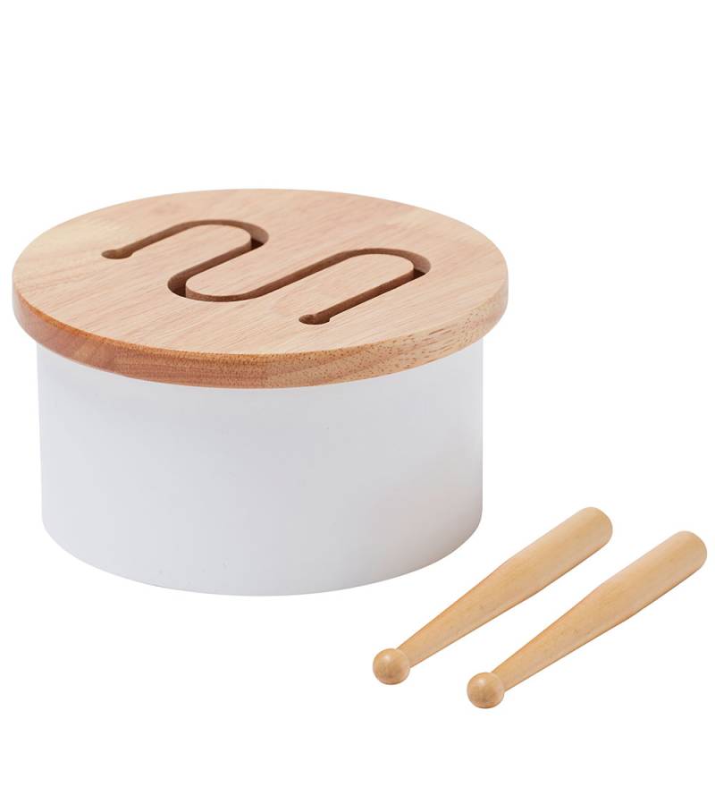 Kids Concept Holzspielzeug - Trommel Mini - 16,5 x 9 cm - Weiß - Kids Concept - One Size - Musikinstrumente Kids Concept Holzspielzeug - Trommel Mini - 16,5 x 9 cm - Weiß - Kids Concept - One Size - Musikinstrumente von Kids Concept