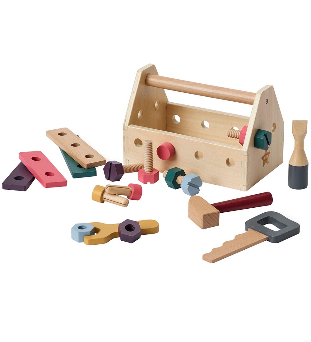 Kids Concept Holzspielzeug - Werkzeugkasten - Holz - Kids Concept - One Size - Werkzeug Kids Concept Holzspielzeug - Werkzeugkasten - Holz - Kids Concept - One Size - Werkzeug von Kids Concept