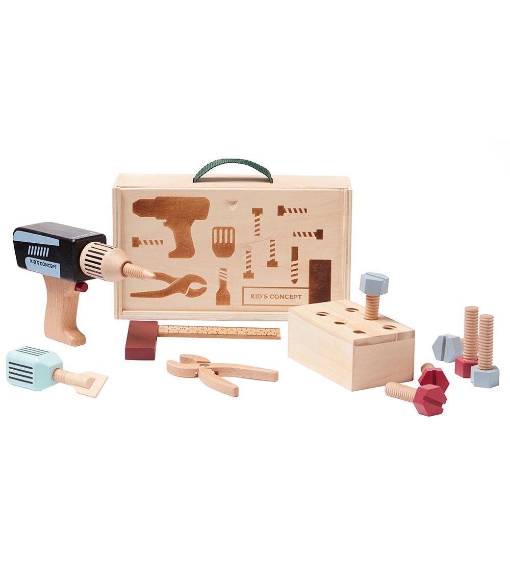 Kids Concept Holzspielzeug - Werkzeugkoffer - Holz - Kids Concept - One Size - Werkzeug Kids Concept Holzspielzeug - Werkzeugkoffer - Holz - Kids Concept - One Size - Werkzeug von Kids Concept