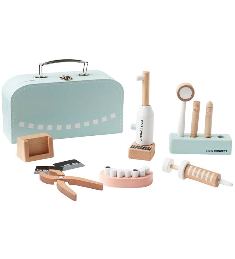 Kids Concept Holzspielzeug - Zahnarzt Set m. Koffer - Holz - Kids Concept - One Size - Spielzeug Kids Concept Holzspielzeug - Zahnarzt Set m. Koffer - Holz - Kids Concept - One Size - Spielzeug von Kids Concept