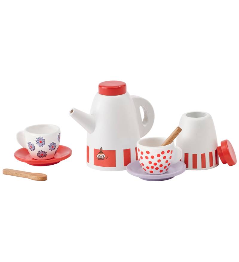 Kids Concept Kaffeeservice - Holz - Weiß/Rot m. Mumin - Kids Concept - One Size - Spielzeug Kids Concept Kaffeeservice - Holz - Weiß/Rot m. Mumin - Kids Concept - One Size - Spielzeug von Kids Concept