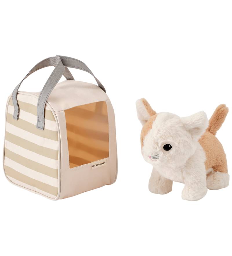 Kids Concept Katze m. Tasche - Beige/Weiß - Kids Concept - One Size - Kuscheltiere Kids Concept Katze m. Tasche - Beige/Weiß - Kids Concept - One Size - Kuscheltiere von Kids Concept