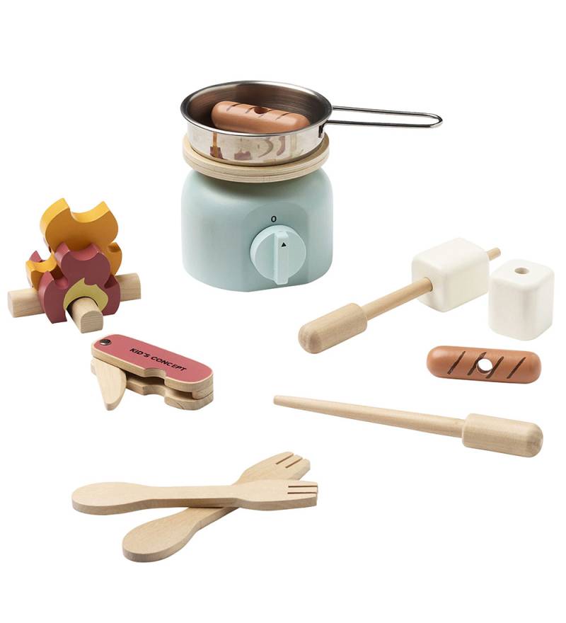 Kids Concept Küchenset - Holz - 12 Teile - Camping Herd Set - Kids Concept - One Size - Spielküchen Kids Concept Küchenset - Holz - 12 Teile - Camping Herd Set - Kids Concept - One Size - Spielküchen von Kids Concept