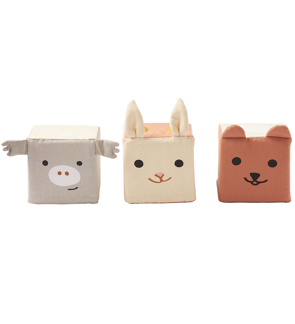 Kids Concept Kuscheltiere - 3 st. - 9x9 cm - Play Würfel Textil - Kids Concept - One Size - Kuscheltiere Kids Concept Kuscheltiere - 3 st. - 9x9 cm - Play Würfel Textil - Kids Concept - One Size - Kuscheltiere von Kids Concept