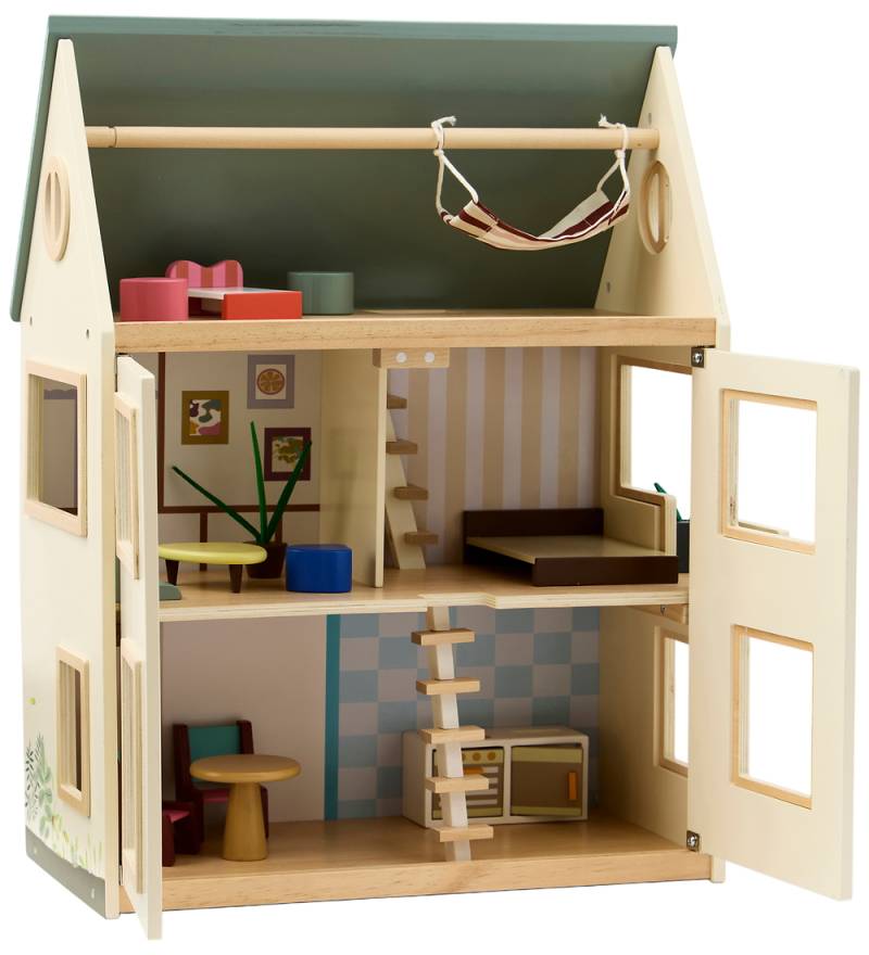 Kids Concept Puppenhaus - Aiden - 46 cm - Holz/Mehrfarbig - Kids Concept - One Size - Puppenhauser Kids Concept Puppenhaus - Aiden - 46 cm - Holz/Mehrfarbig - Kids Concept - One Size - Puppenhauser von Kids Concept