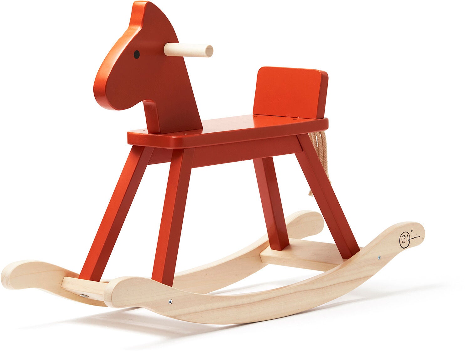 Kids Concept Schaukelpferd Carl Larsson, Rot-orange von Kids Concept