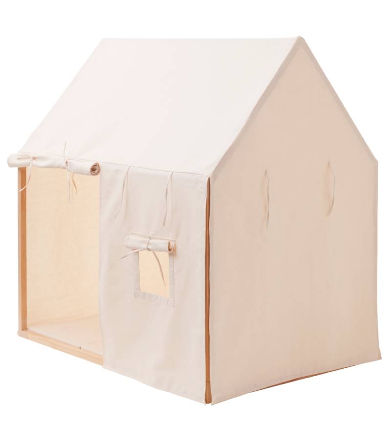 Kids Concept Spielzelt - Haus - 110x84 cm - Naturweiß - Kids Concept - One Size - Spielzelt von Kids Concept