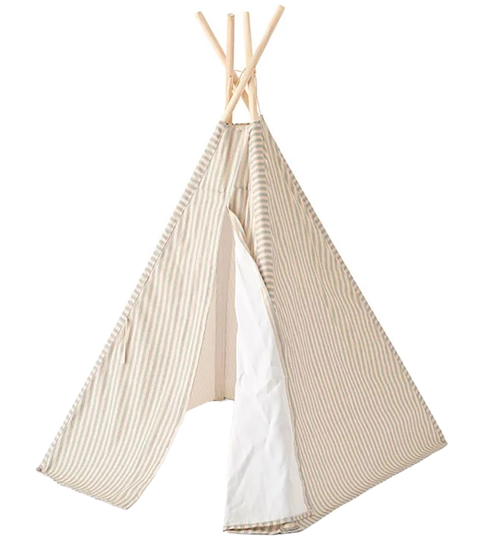 Kids Concept Spielzelt - Tipi Stripe - Blau/Weiß - Kids Concept - One Size - Spielzelt Kids Concept Spielzelt - Tipi Stripe - Blau/Weiß - Kids Concept - One Size - Spielzelt von Kids Concept
