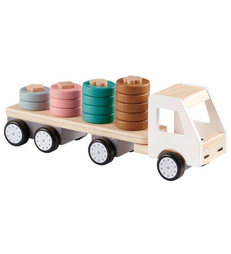 Kids Concept Staplerwagen - 38 cm - Aiden - Weiß/Natur - Kids Concept - One Size - Bauklötze Kids Concept Staplerwagen - 38 cm - Aiden - Weiß/Natur - Kids Concept - One Size - Bauklötze von Kids Concept