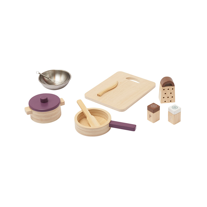 Spiel-Küchenutensilien BISTRO SET 10-teilig aus Holz von Kids Concept