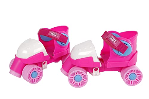 Kids Globe 720522 Rollschuhe rosa (Größenverstellbar 24-30, Inliner für Kinder, Skates mit Lernhilfe), Größe von Kids Globe