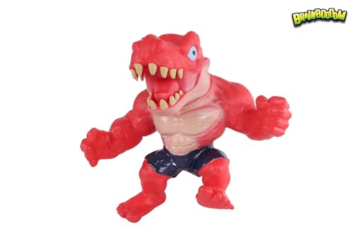Kids Globe Brainboom Super Stretch Dino (rot, 22 cm, dehnbar, Super Stretch Spielzeug, Dinosaurier Spielzeug Kinder, Dinosaurier Figur für Kinder) 622085 von Kids Globe