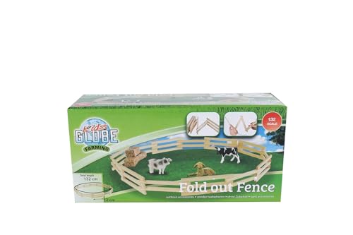 Kids Globe Farming Viehgatter (132 cm, Maßstab 1:32, Bauernhofzaun für Kinder, Kinder Bauernhof Zubehör, Spielzeug Bauernhof) 610304 von Kids Globe