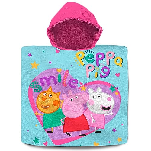 Badeponcho (60x60cm, Baumwolle), Peppa Pig von Kids Licensing