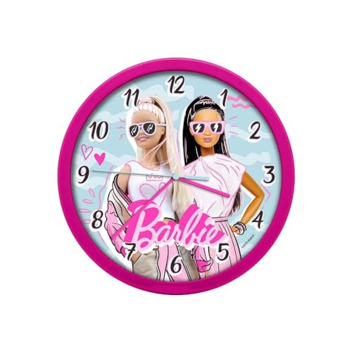 Barbie KL87045 Wanduhr, Farbig, 25 cm Barbie KL87045 Wanduhr, Farbig, 25 cm von Kids Licensing