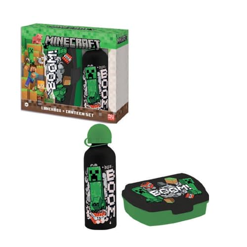 Kids Licensing Brotzeit-Set - Brotdose & Flasche 400ml, Minecraft Kids Licensing Brotzeit-Set - Brotdose & Flasche 400ml, Minecraft von Kids Licensing
