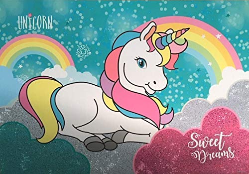 Unicorn Einhorn Pferd Horse Pony Pegasus SCHREIBTISCHUNTERLAGE SCHREIBUNTERLAGE TISCHUNTERLAGE UNTERLAGE inklusive Sticker-von-Kids4shop von kids4shop