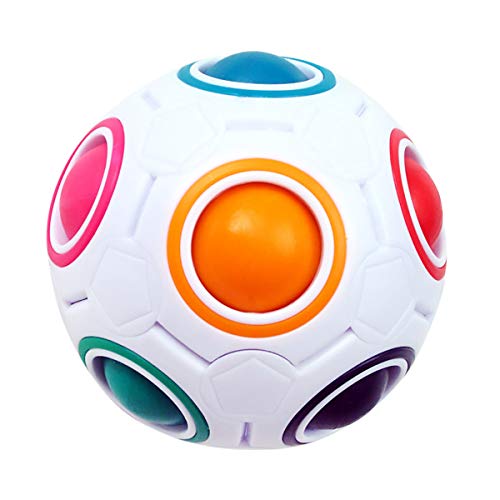 KidsPark Magic Ball Regenbogen Ball Zauberwürfel 3D Puzzle Ball Speed Cube Würfel Regenbogenball Toy Pädagogische Spielzeug von KidsPark