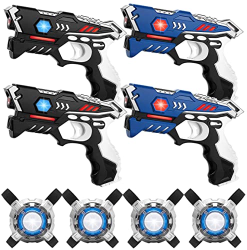 KidsTag Lasertag Set: 4 Laser Pistolen + 4 Laser Tag Weste - Laser Battle Set für Kinder Ab 7 Jahren KidsTag Lasertag Set: 4 Laser Pistolen + 4 Laser Tag Weste - Laser Battle Set für Kinder Ab 7 Jahren von KidsTag