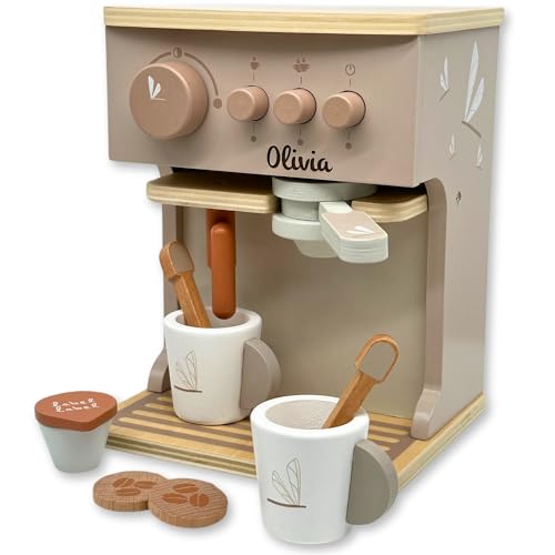 Kinderküche Kaffeemaschine Nougat personalisierbar, Holzspielzeug ab 3 Jahren, Label-Label Zubehör Spielküche, Geburtstagsgeschenk für Kinder, Spielzeug mit Name Kinderküche Kaffeemaschine Nougat personalisierbar, Holzspielzeug ab 3 Jahren, Label-Label Zubehör Spielküche, Geburtstagsgeschenk für Kinder, Spielzeug mit Name von Kidslino