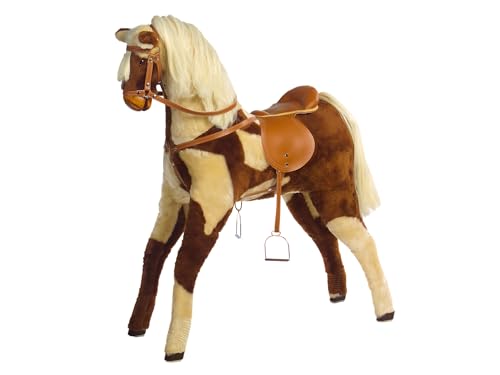 großes Holz Kidsmax Pferd Plüschpferd Bella aus mit Sattel und Zaum großes Holz Kidsmax Pferd Plüschpferd Bella aus mit Sattel und Zaum von Kidsmax