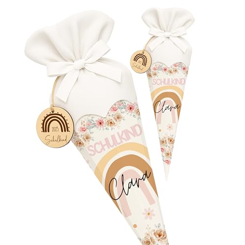Kidsmood - Personalisierte Schultüte Mädchen & Jungen mit Schulkind Holzschild & Stoff | Zuckertüte Rohling, Schultüte Bastelset zur Einschulung 2025 Kinder | Einschulingsgeschenke mit Namen Kidsmood - Personalisierte Schultüte Mädchen & Jungen mit Schulkind Holzschild & Stoff | Zuckertüte Rohling, Schultüte Bastelset zur Einschulung 2025 Kinder | Einschulingsgeschenke mit Namen von Kidsmood