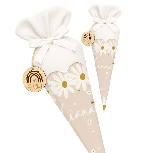 Kidsmood - Personalisierte Schultüte Mädchen & Jungen mit Schulkind Holzschild & Stoff | Zuckertüte Rohling, Schultüte Bastelset zur Einschulung 2025 Kinder | Einschulingsgeschenke mit Namen Kidsmood - Personalisierte Schultüte Mädchen & Jungen mit Schulkind Holzschild & Stoff | Zuckertüte Rohling, Schultüte Bastelset zur Einschulung 2025 Kinder | Einschulingsgeschenke mit Namen von Kidsmood