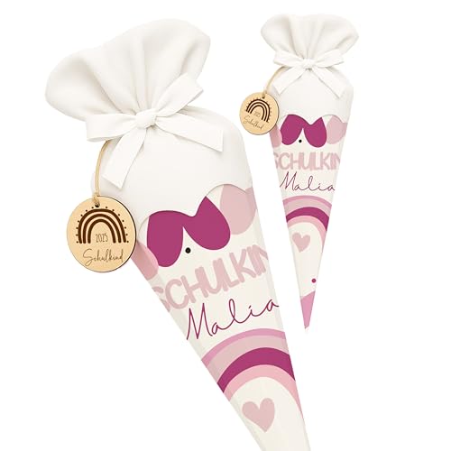 Kidsmood - Personalisierte Schultüte Mädchen & Jungen mit Schulkind Holzschild & Stoff | Zuckertüte Rohling, Schultüte Bastelset zur Einschulung 2025 Kinder | Einschulingsgeschenke mit Namen Kidsmood - Personalisierte Schultüte Mädchen & Jungen mit Schulkind Holzschild & Stoff | Zuckertüte Rohling, Schultüte Bastelset zur Einschulung 2025 Kinder | Einschulingsgeschenke mit Namen von Kidsmood